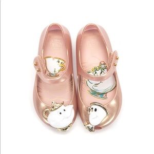 BNIB Rose Gold Beauty and the Beast Mini Melissa